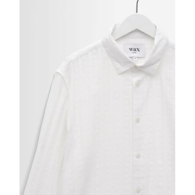 Dartford Shirt in Ecru/Blue