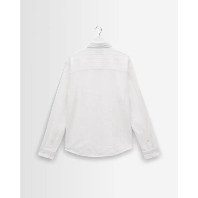 Dartford Shirt in Ecru/Blue