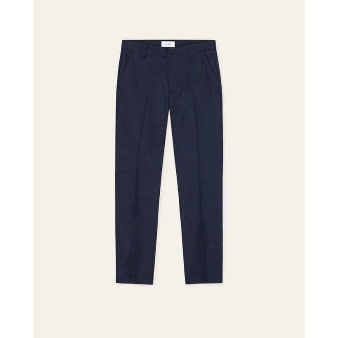 Como Houndstooth Suit Pants in Dark Navy