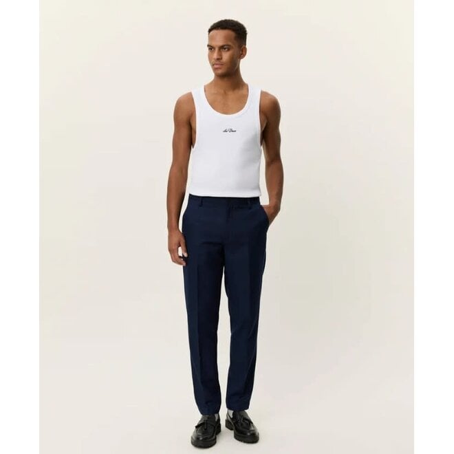 Como Houndstooth Suit Pants in Dark Navy