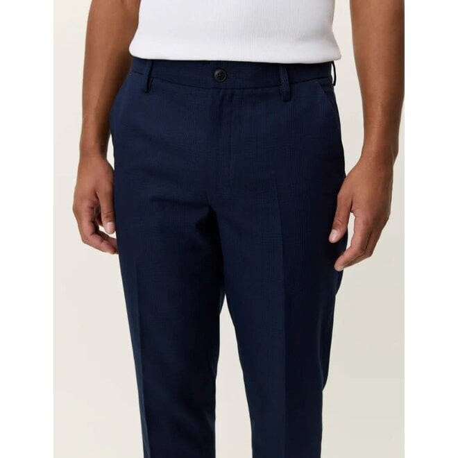 Como Houndstooth Suit Pants in Dark Navy