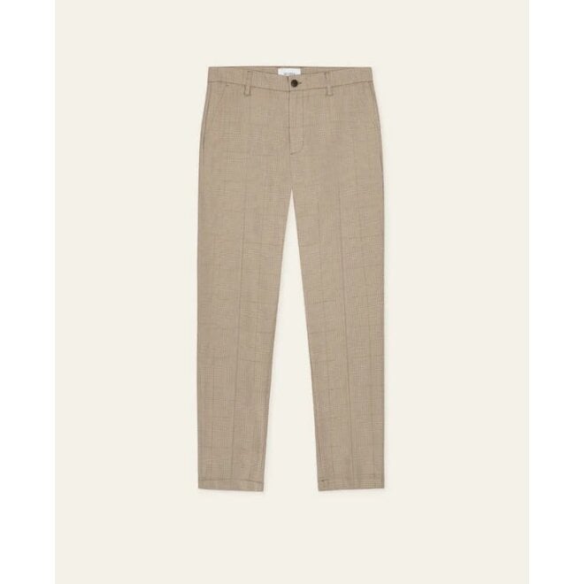 Como Houndstooth Suit Pants in Walnut Brown