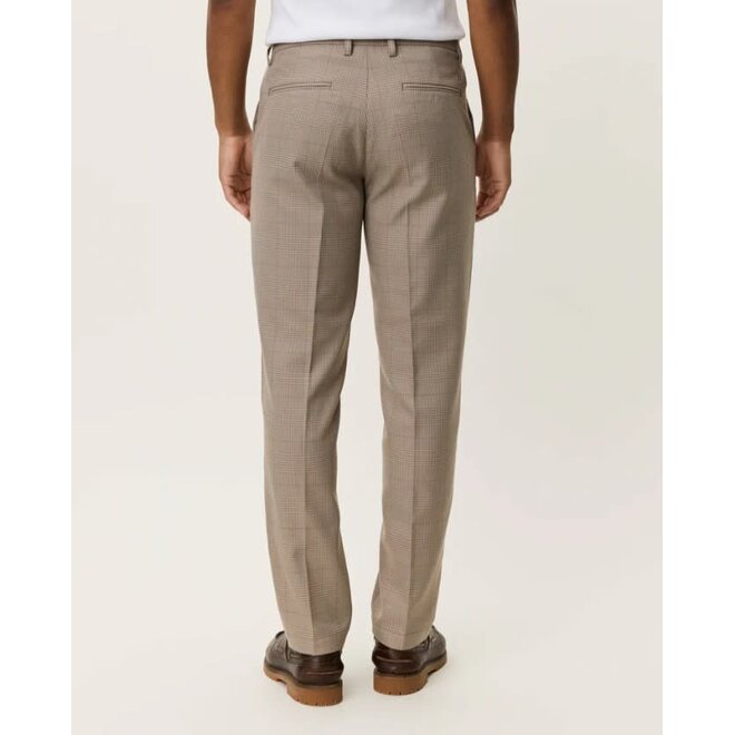 Como Houndstooth Suit Pants in Walnut Brown