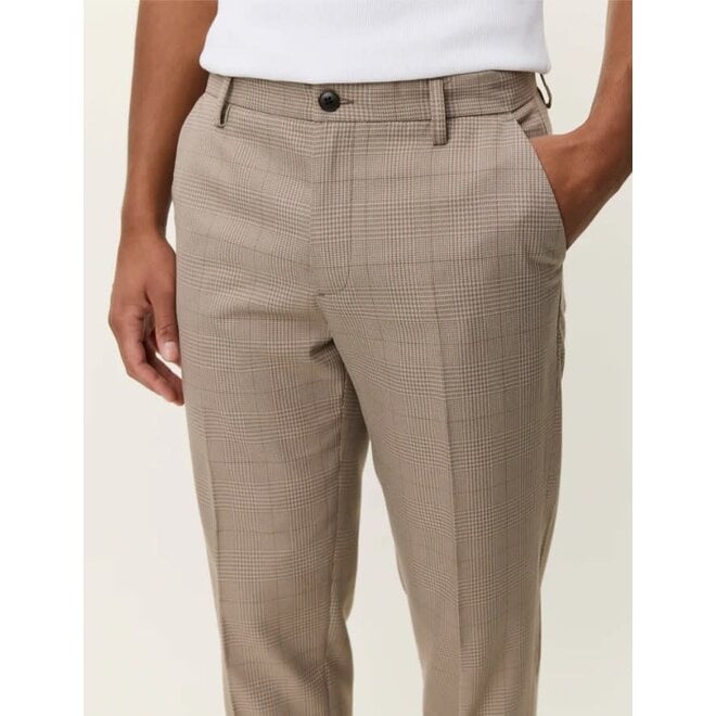Como Houndstooth Suit Pants in Walnut Brown