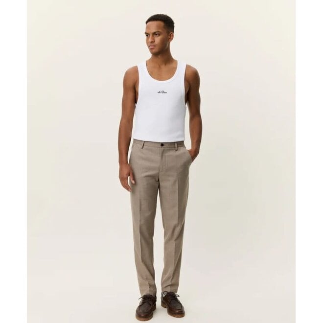 Como Houndstooth Suit Pants in Walnut Brown