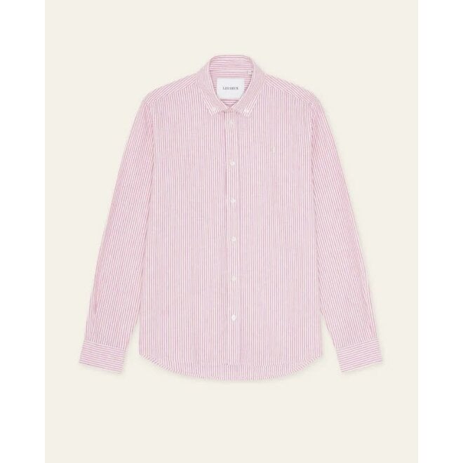 Konrad Stripe Shirt in Crocus Pink