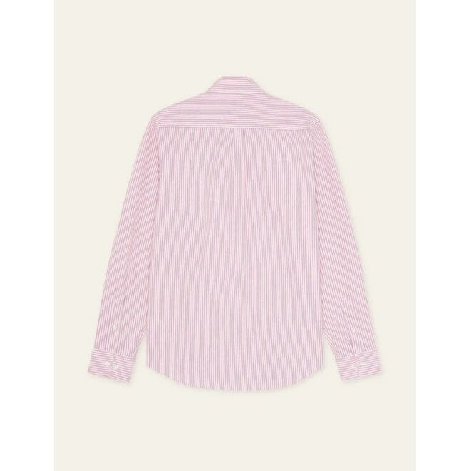 Konrad Stripe Shirt in Crocus Pink