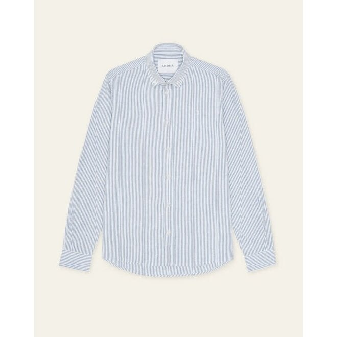 Konrad Stripe Shirt in Allure Blue