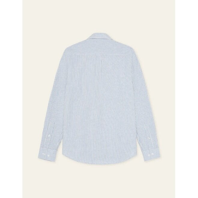 Konrad Stripe Shirt in Allure Blue