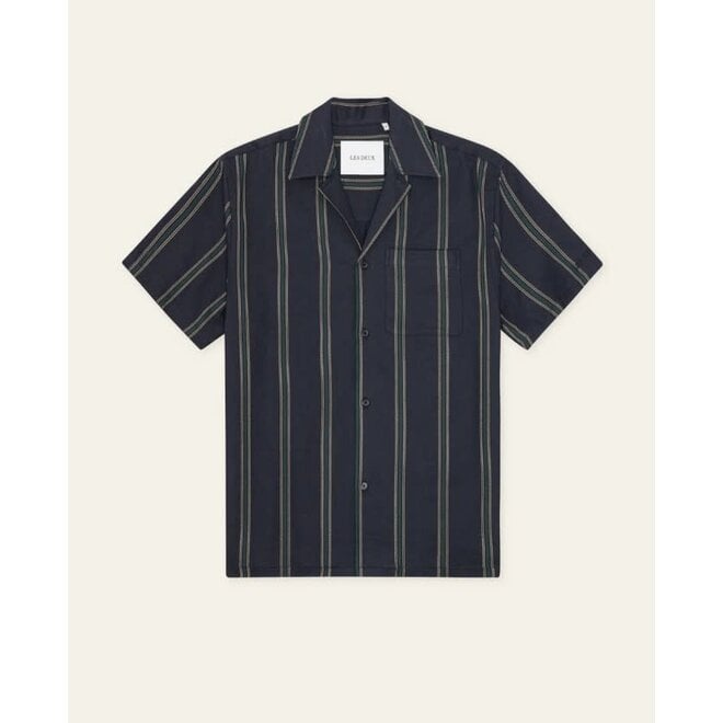 Lawson Stripe Shirt in Dark Navy