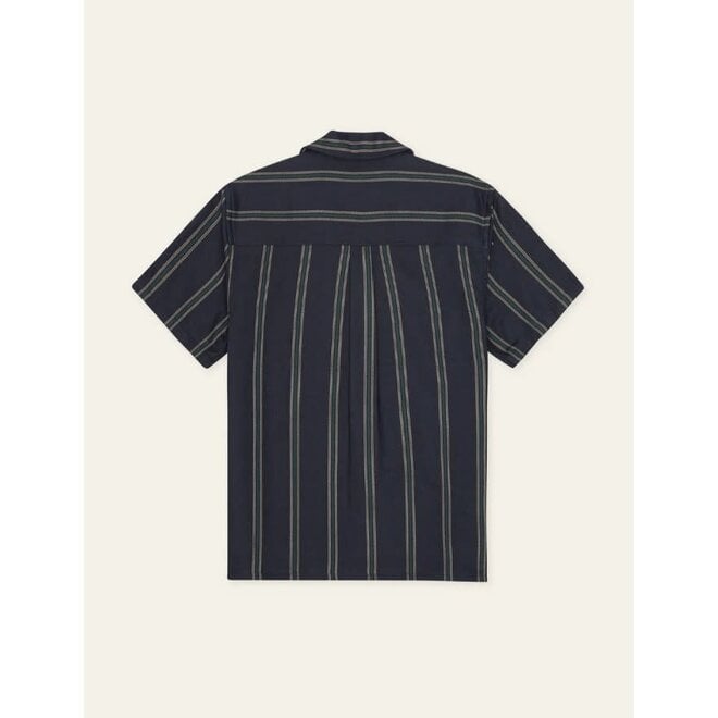 Lawson Stripe Shirt in Dark Navy