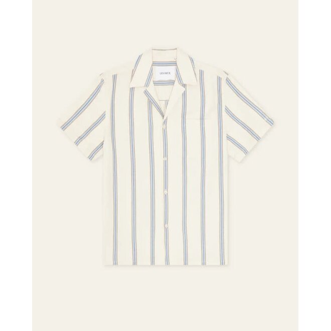 Lawson Stripe Shirt in Eggnog White
