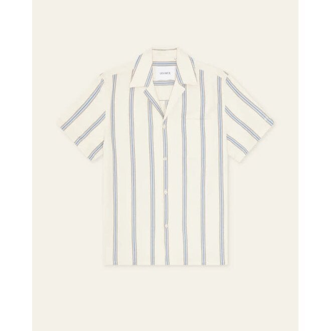 Lawson Stripe Shirt in Eggnog White