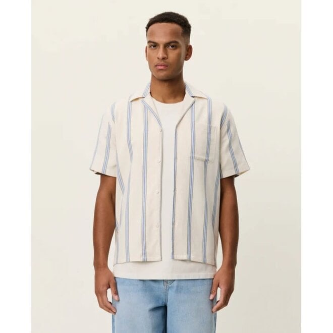 Lawson Stripe Shirt in Eggnog White