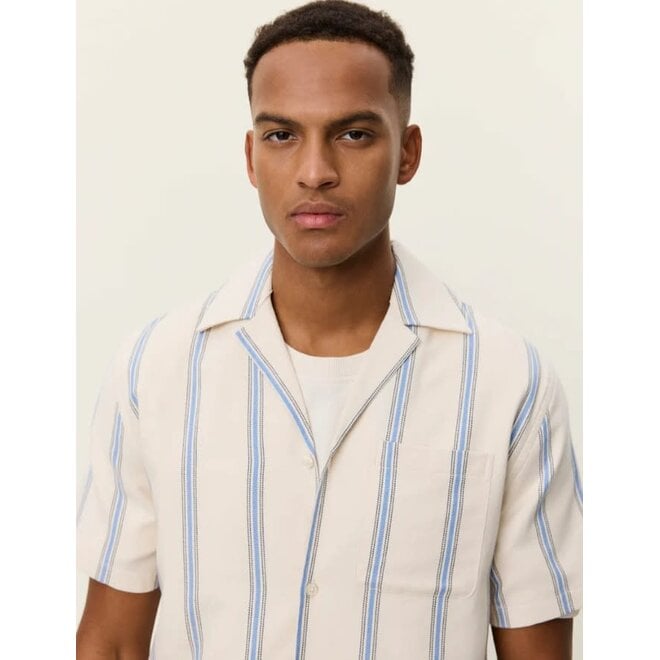 Lawson Stripe Shirt in Eggnog White