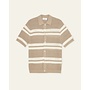 Gianni Knitted Shirt in Dark Sand