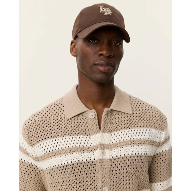Gianni Knitted Shirt in Dark Sand