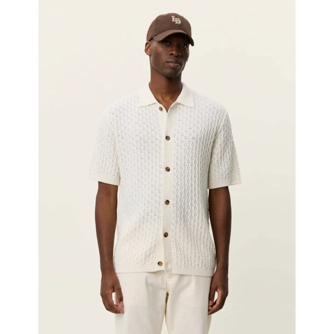 Gespertus Knit Shirt in Eggnog White