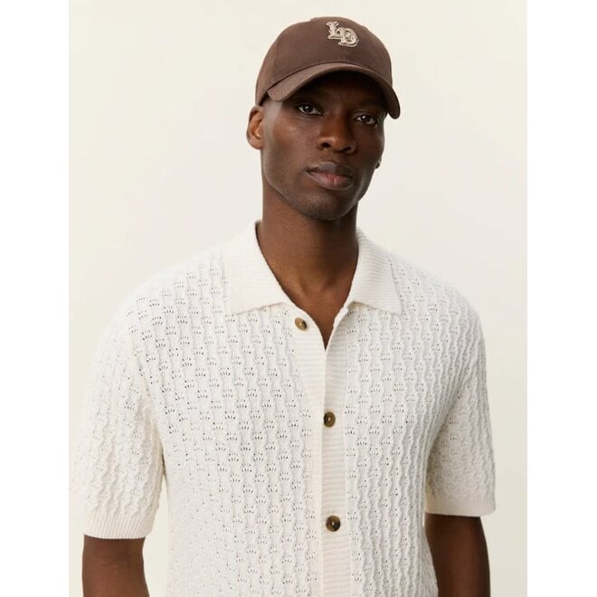 Gespertus Knit Shirt in Eggnog White