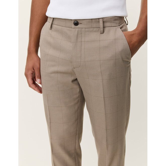 Como Houndstooth Suit Pants in Walnut Brown