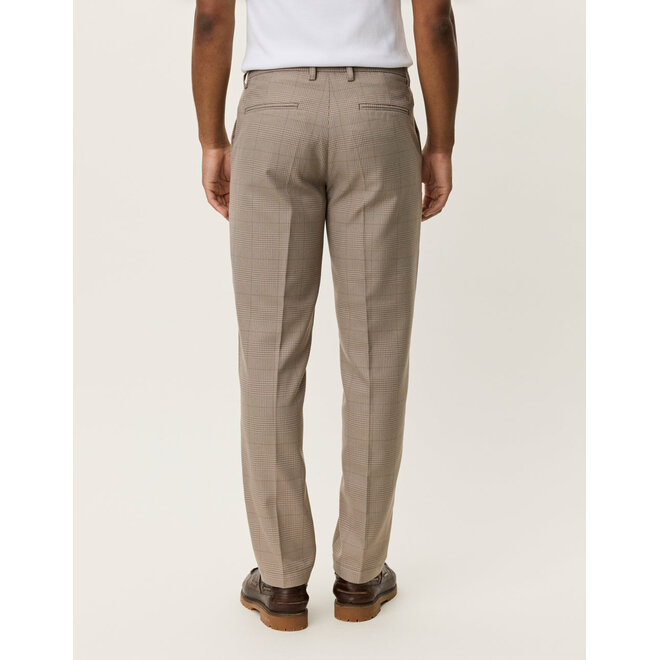 Como Houndstooth Suit Pants in Walnut Brown