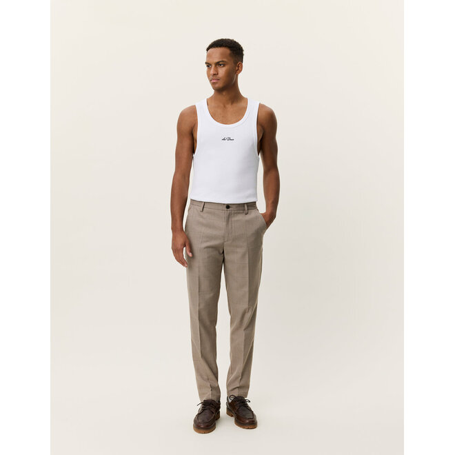 Como Houndstooth Suit Pants in Walnut Brown