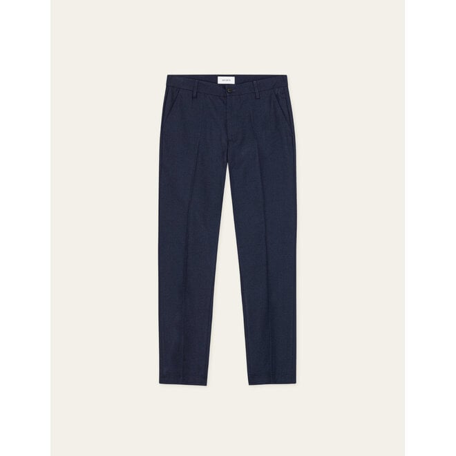 Como Houndstooth Suit Pants in Dark Navy