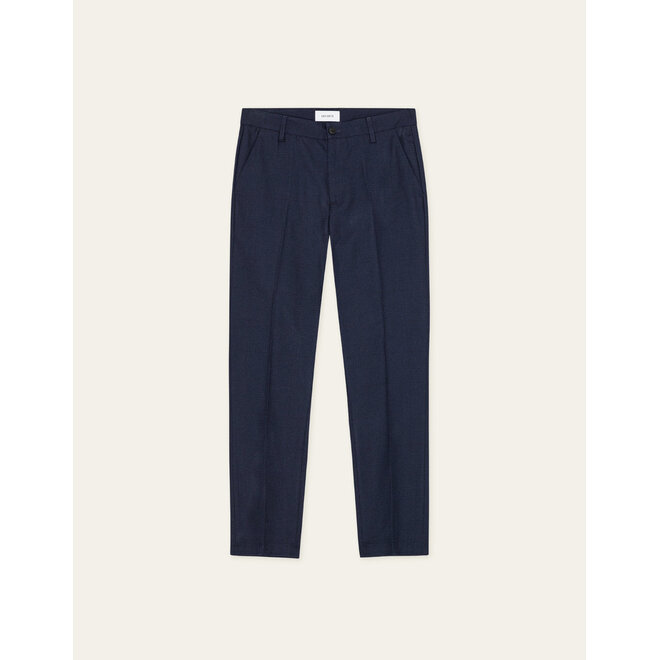 Como Houndstooth Suit Pants in Dark Navy