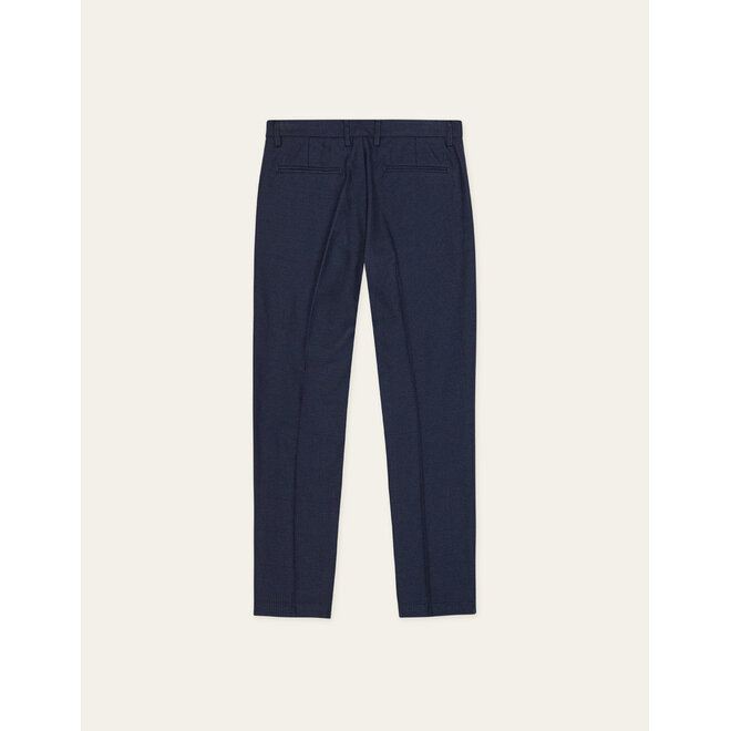 Como Houndstooth Suit Pants in Dark Navy