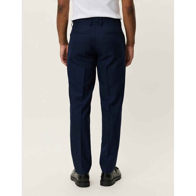 Como Houndstooth Suit Pants in Dark Navy