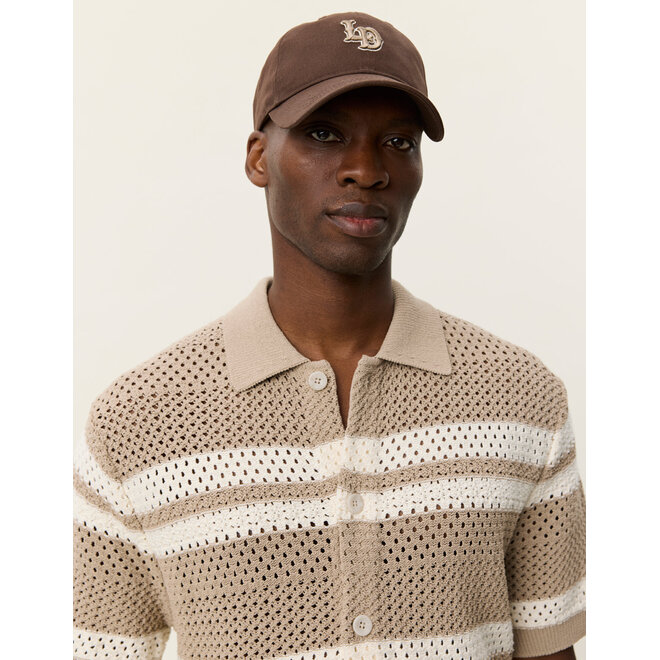Gianni Knitted Shirt in Dark Sand