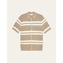 Gianni Knitted Shirt in Dark Sand