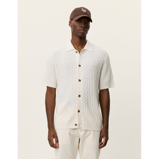 Gespertus Knit Shirt in Eggnog White