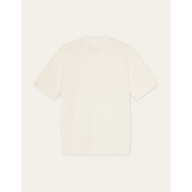 Gespertus Knit Shirt in Eggnog White