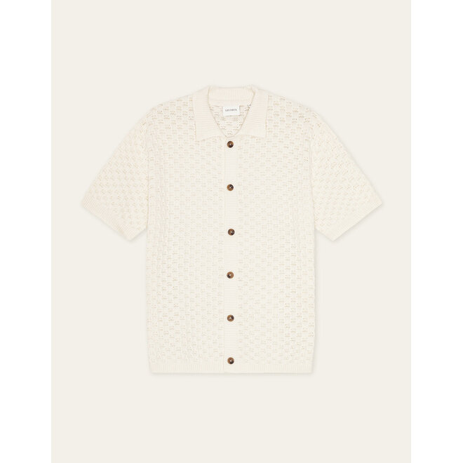 Gespertus Knit Shirt in Eggnog White