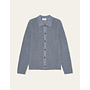 Gerald Knitted Shirt in Dark Navy Denim