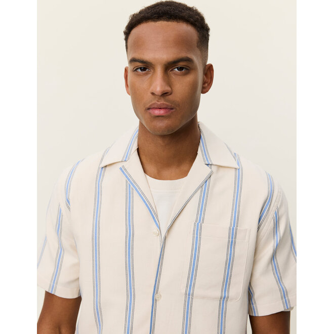 Lawson Stripe Shirt in Eggnog White