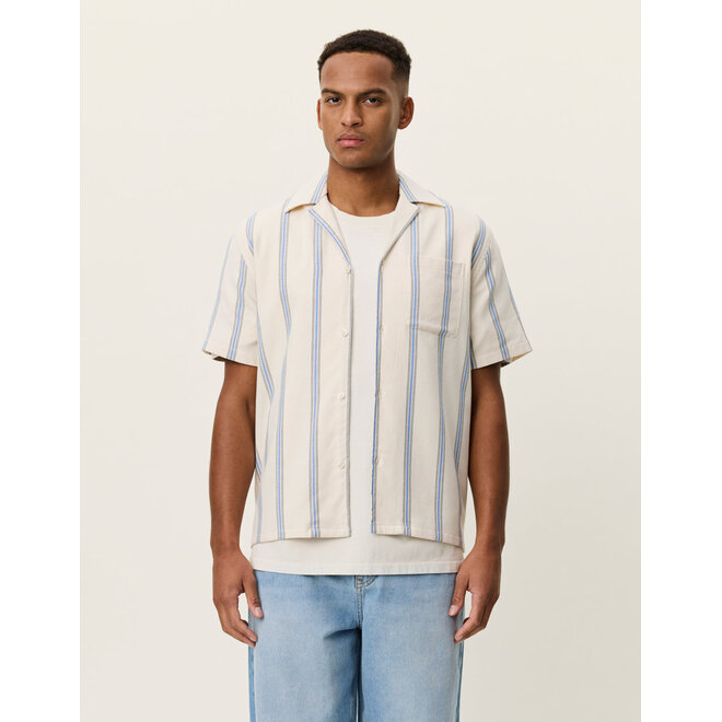 Lawson Stripe Shirt in Eggnog White