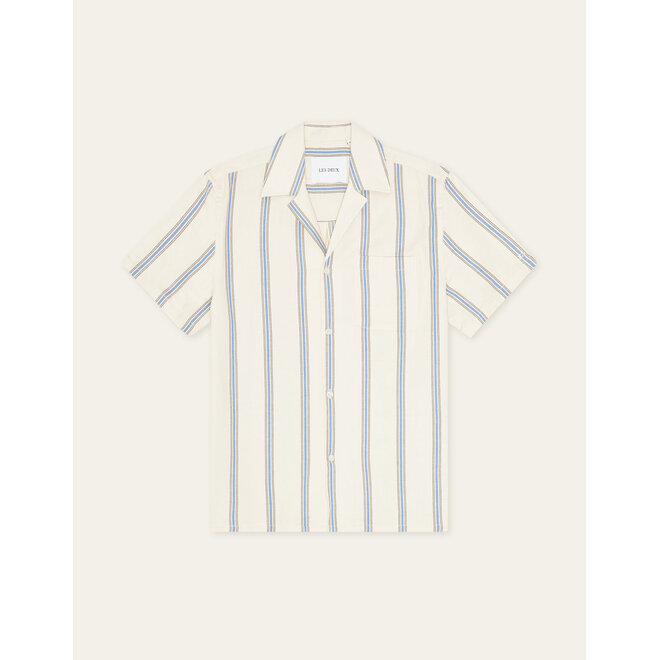 Lawson Stripe Shirt in Eggnog White
