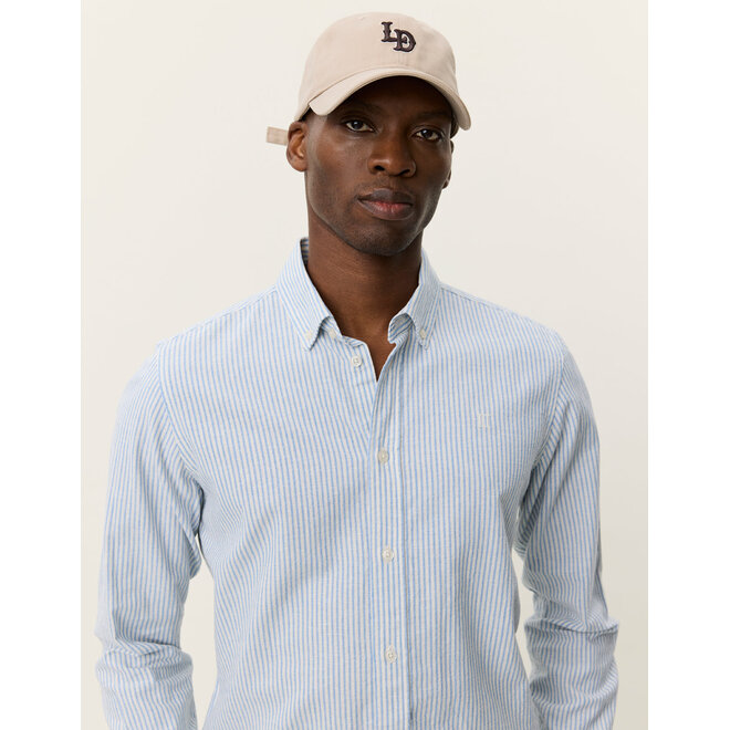 Konrad Stripe Shirt in Allure Blue