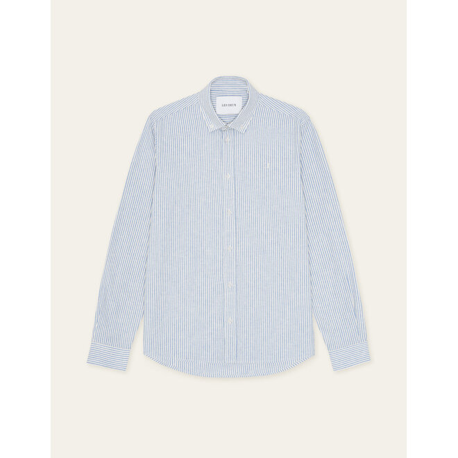 Konrad Stripe Shirt in Allure Blue
