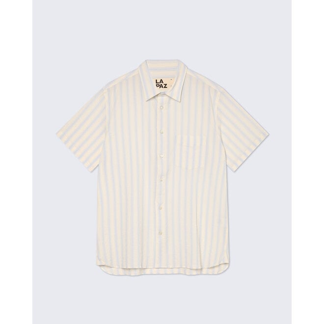 Alegre Shirt in Pale Blue Stripes