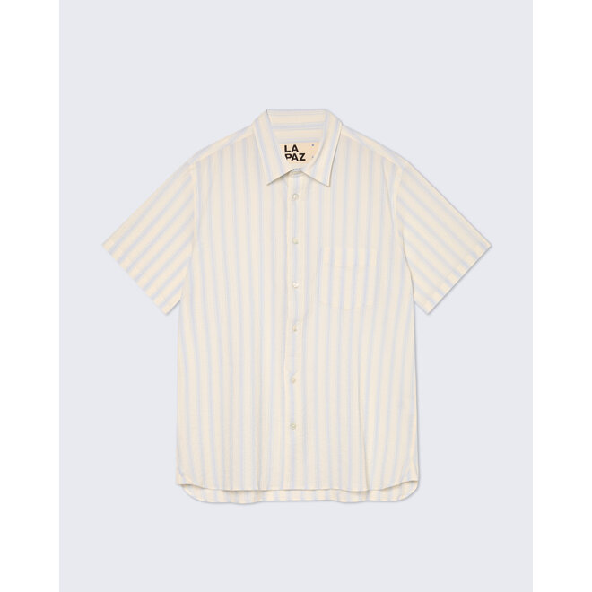Alegre Shirt in Pale Blue Stripes