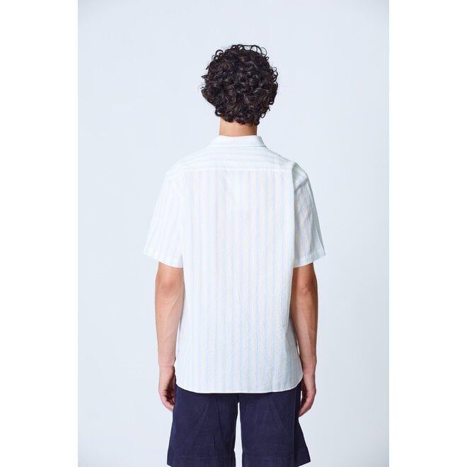 Alegre Shirt in Pale Blue Stripes