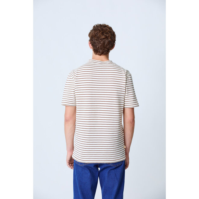 Guerreiro T-Shirt in Brown Stripes