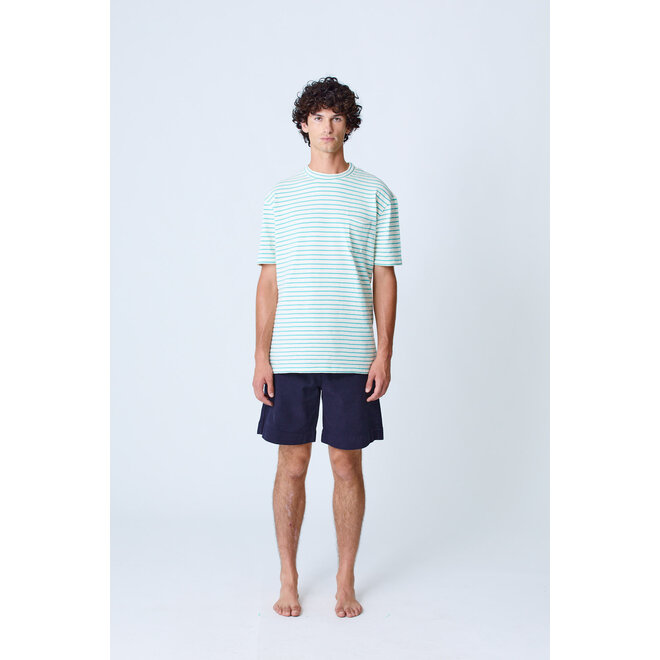 Guerreiro T-Shirt in Green Stripes