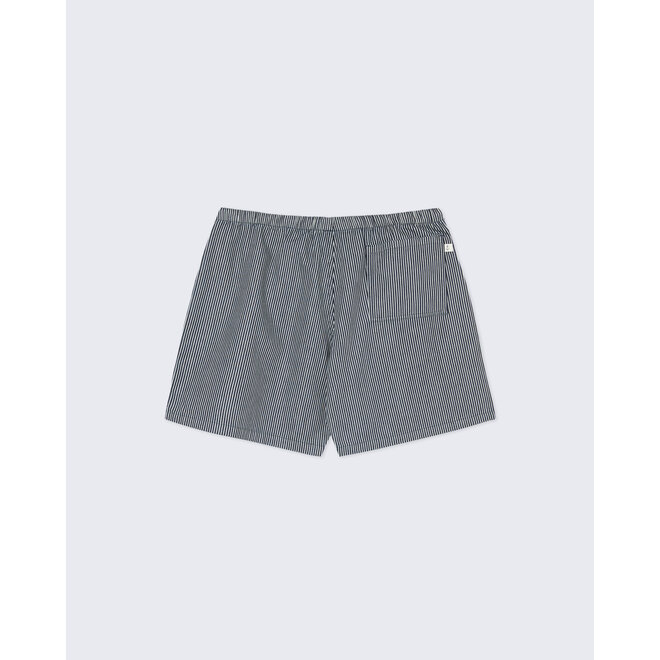 Formigal Baby Cord Beach Shorts in Dark Navy Stripes