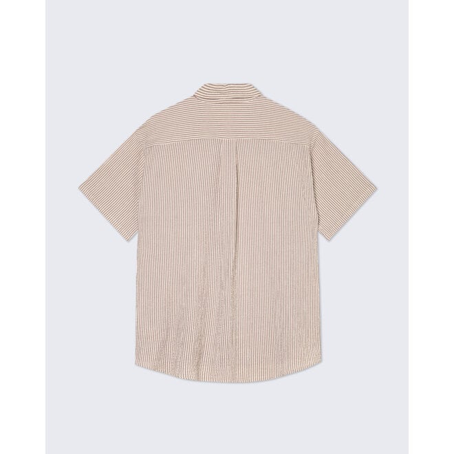 Roque Shirt in Brown Stripes