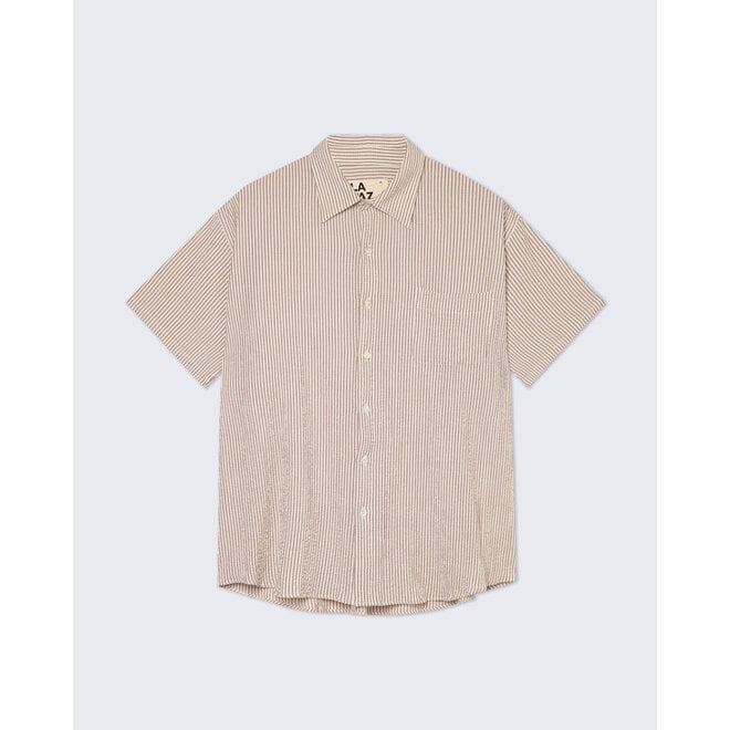 Roque Shirt in Brown Stripes