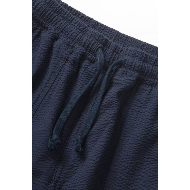 Seersucker Chef Pants in Dark Navy